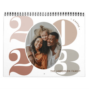 Agenda voor Elegant multi-Family Photo Memories Kalender
