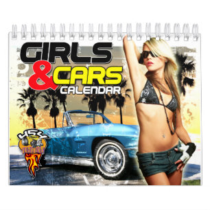 Agenda voor meisjes en auto's kalender