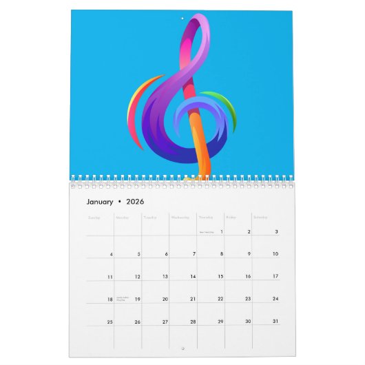 Agenda voor muziekliefhebbers kalender (Jan 2026)