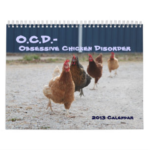 Agenda voor obsessieve kippenziekte kalender