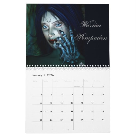 Agenda voor vrouwen kalender (Jan 2026)