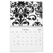 Agenda voor zwart-wit 2010 kalender (Feb 2026)