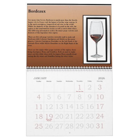 Agenda wijn 2010 kalender (Jan 2026)