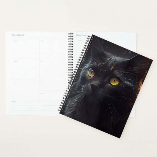 Agendas Black cat (Devant avec enveloppe)