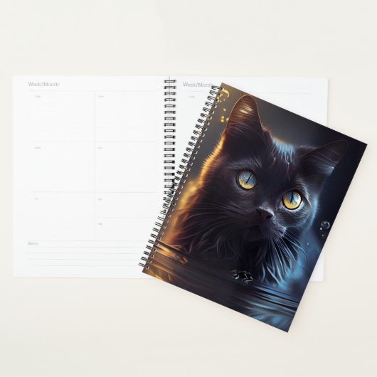 Agendas Black cat (Devant avec enveloppe)