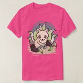 Agender Cute Kitsune T-shirt (Design voorkant)
