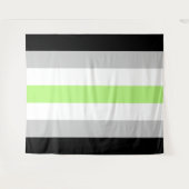 Agender Flag Extra Grote LHBT Wandkleed (Voorkant (horizontaal))