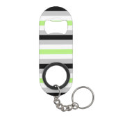 Agender Flag Mini Flessenopener (Achterkant)