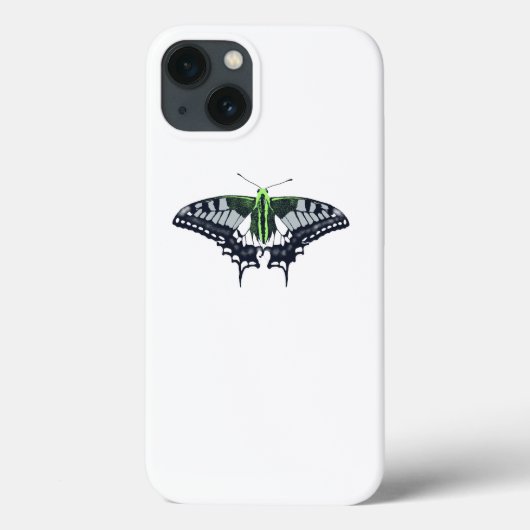 Agender Flag Swallowtail Butterfly Case-Mate iPhone Case (Achterkant)