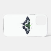 Agender Flag Swallowtail Butterfly Case-Mate iPhone Case (Achterkant (horizontaal))