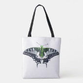 Agender Flag Swallowtail Butterfly Draagtas (Achterkant)