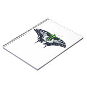 Agender Flag Swallowtail Butterfly Notitieboek (Linkerzijde)