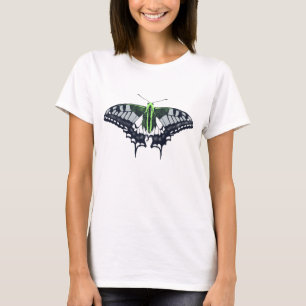 Agender Flag Swallowtail Butterfly T-shirt