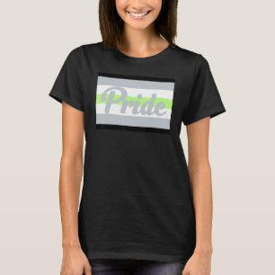 Agender Gay Pride Rainbow Word 1 T-shirt