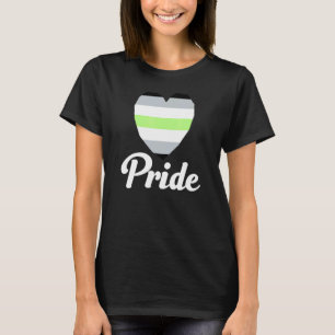 Agender Gay Pride Rainbow Word 2 T-shirt