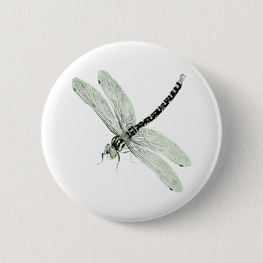 Agender Pride Dragonfly Art Ronde Button 5,7 Cm (Voorkant)