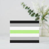 Agender Pride Flag Briefkaart (Staand voorkant)