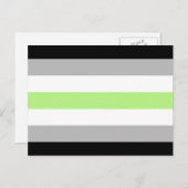 Agender Pride Flag Briefkaart (Voorkant / Achterkant)