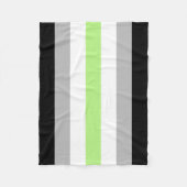 Agender Pride Flag Fleece Deken (Voorkant)