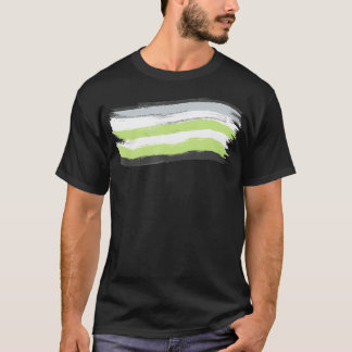 Agender Pride Flag Parade LGBTQ Ally Equality Grou T-shirt