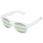 Agender Pride Flag Retro Zonnebril (Gekanteld)