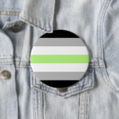 Agender Pride Flag Ronde Button 4,0 Cm (In situ)