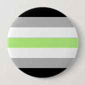 Agender Pride Flag Ronde Button 4,0 Cm (Voorkant)