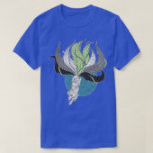 Agender Pride Kitsune T-shirt (Design voorkant)