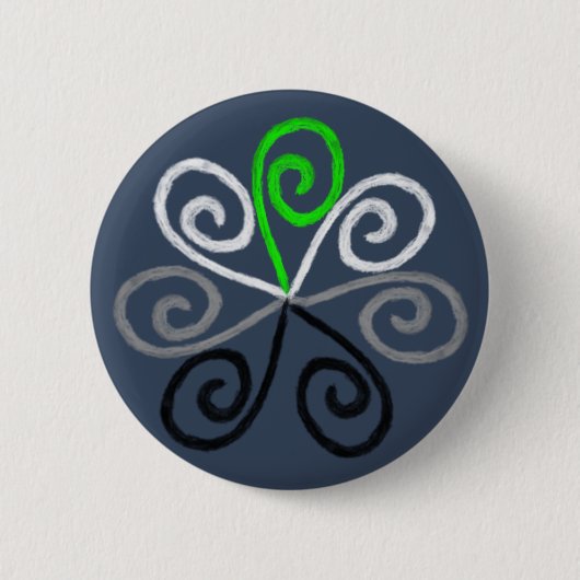 Agender Pride Ronde Button 5,7 Cm (Voorkant)