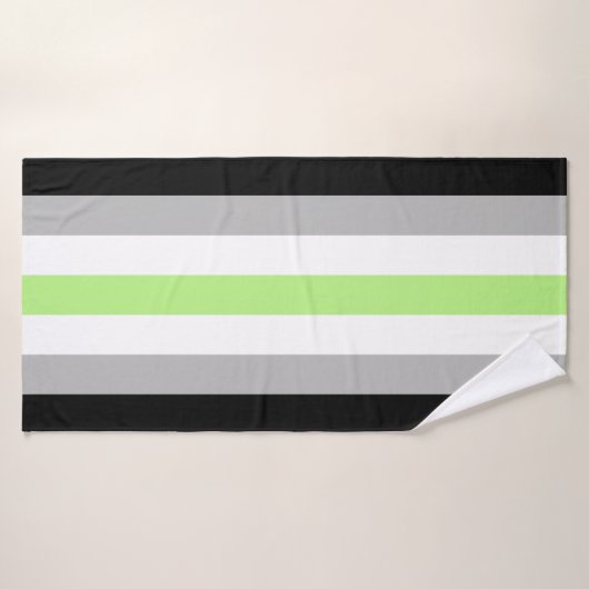 Agender Pride Vlag Badhanddoek (Badhanddoek)