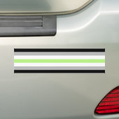 Agender Pride-vlag Bumpersticker (Op auto)