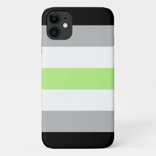 Agender Pride-vlag iPhone 11 Hoesje