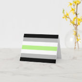 Agender Pride Vlag Kaart (Gele Bloem)