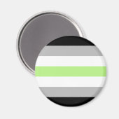 Agender Pride-vlag Magneet (Voorkant / Achterkant)
