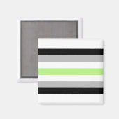 Agender pride vlag magneet (Voorkant / Achterkant)