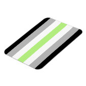 Agender Pride-vlag Magneet (Linkerzijde)
