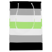 Agender Pride Vlag Medium Cadeauzakje (Voorkant)