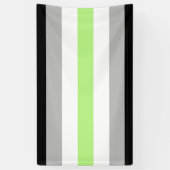 Agender Pride-vlag Spandoek (Verticaal)