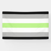 Agender Pride-vlag Spandoek (Horizontaal)
