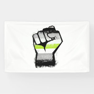 Agender Protest Vuist Spandoek