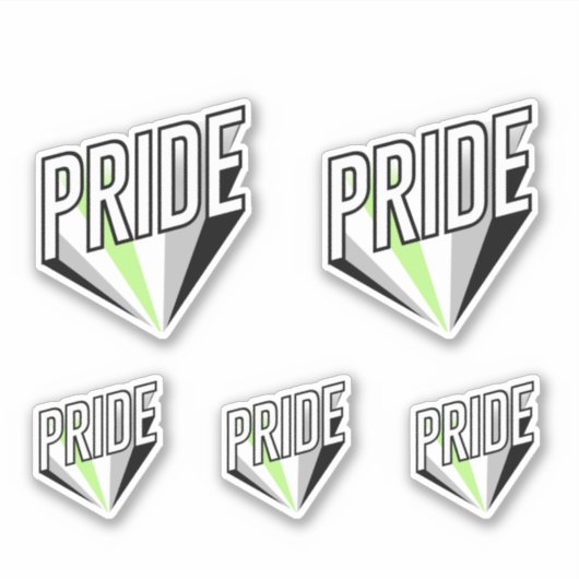 Agender trots barst sticker (Voorkant)