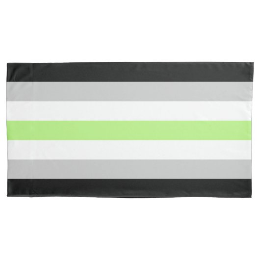 Agender Vlag Koning Kussensloop (Voorkant)