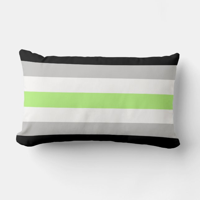 Agender Vlag Kussensloop Kussen (Voorkant)