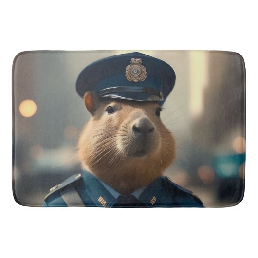 Agent Capybara: Het bewaren van de vrede, Badmat (Voorkant)