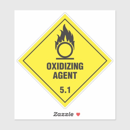 Agent comburant 5.1 Étiquette (Feuille)