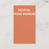 Agent d'assurance - Carte de visite Avantage (Dos)