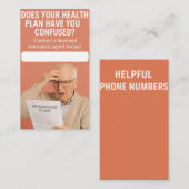 Agent d'assurance - Carte de visite Avantage (Devant / Derrière)