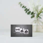 Agent d'assurance, Carte de visite de l'agence (Debout devant)