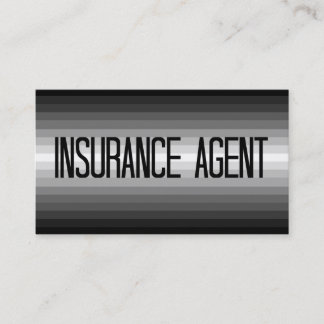 Agent d'assurance Silver to Black Carte de visite