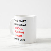 agent de circulation scolaire, superbe mug (Devant gauche)